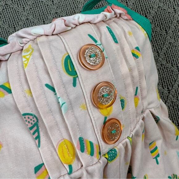 Wildflowers Day Dream Baby Romper Ice Cream and Sweet Treat Pattern ~ 3M - Picture 7 of 12